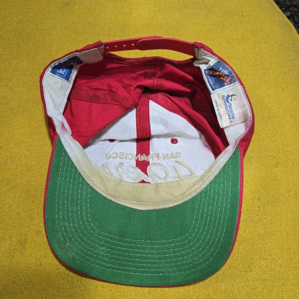 Vintage 90s San Francisco 49ers Snapback Hat Sports Specialties The Twill NFL - Picture 3 of 6